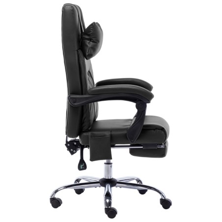 Chaise de bureau de massage Noir Similicuir