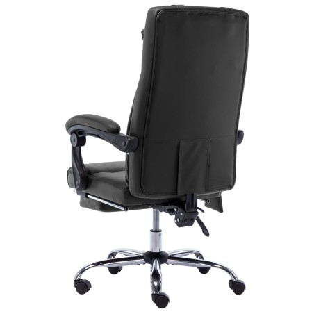 Chaise de bureau de massage Noir Similicuir