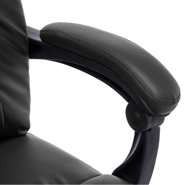 Chaise de bureau de massage Noir Similicuir