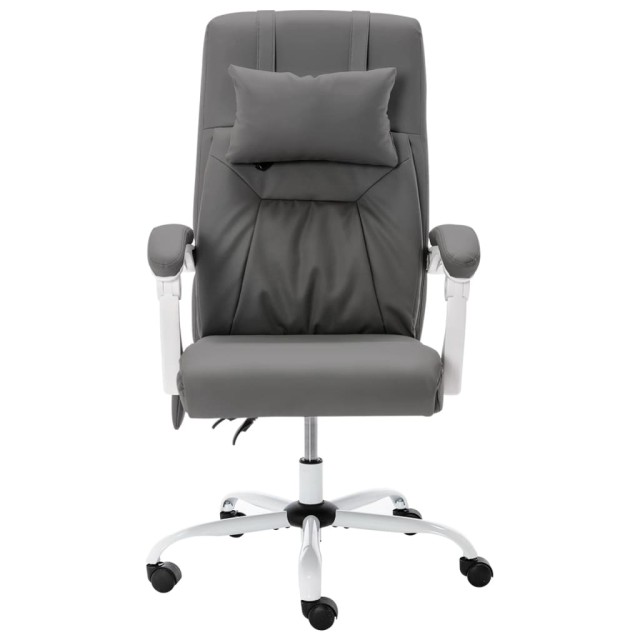 Chaise de bureau de massage Gris Similicuir