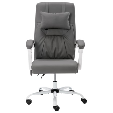 Chaise de bureau de massage Gris Similicuir