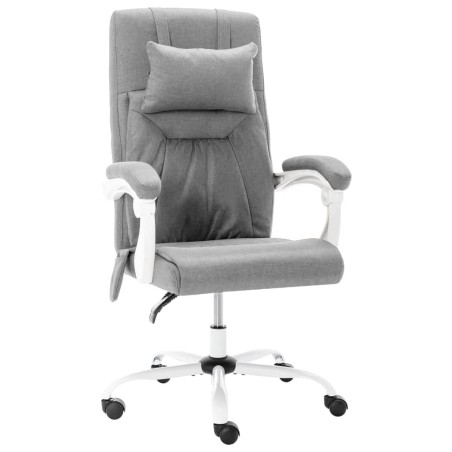 Chaise de bureau de massage Gris Tissu