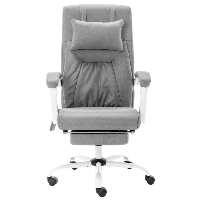 Chaise de bureau de massage Gris Tissu