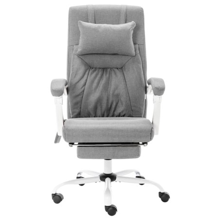Chaise de bureau de massage Gris Tissu