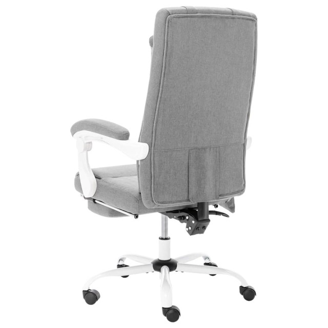 Chaise de bureau de massage Gris Tissu