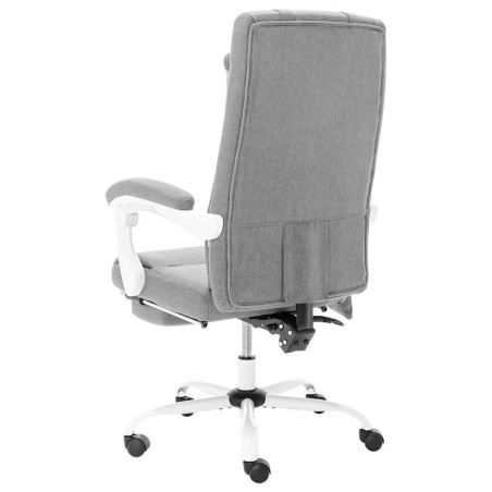 Chaise de bureau de massage Gris Tissu