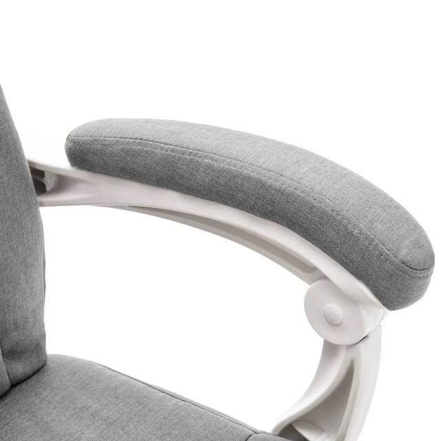 Chaise de bureau de massage Gris Tissu