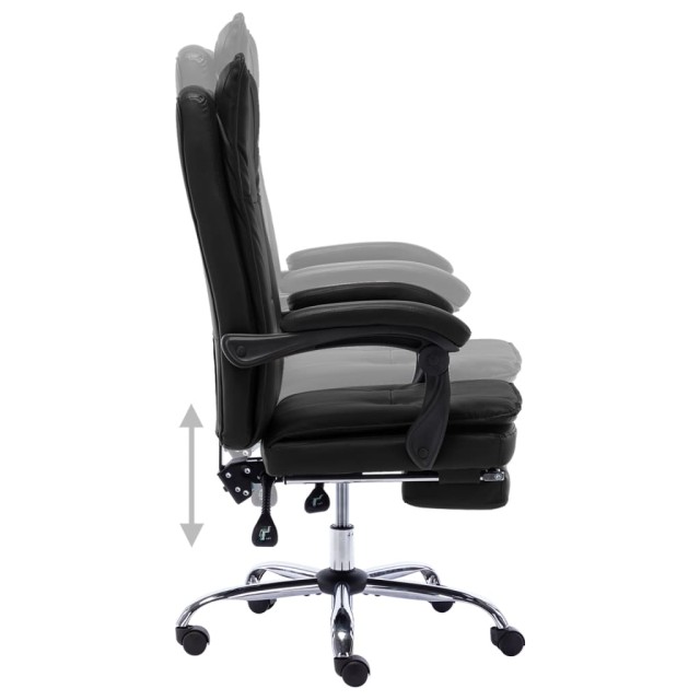 Chaise de bureau Noir Similicuir