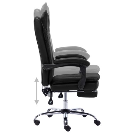 Chaise de bureau Noir Similicuir