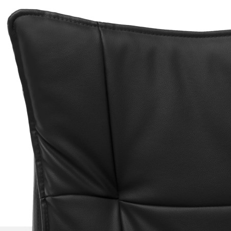 Chaise de bureau Noir Similicuir