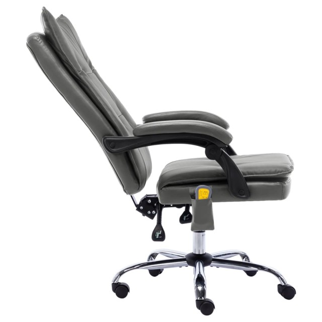 Chaise de bureau de massage Anthracite Similicuir