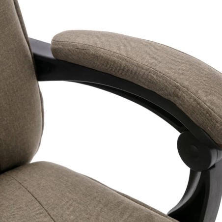 Chaise de bureau de massage Taupe Tissu