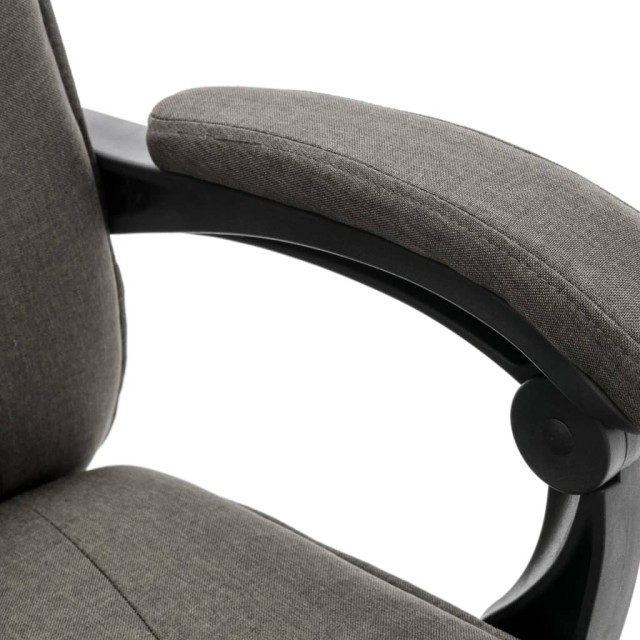Chaise de bureau de massage Gris Tissu