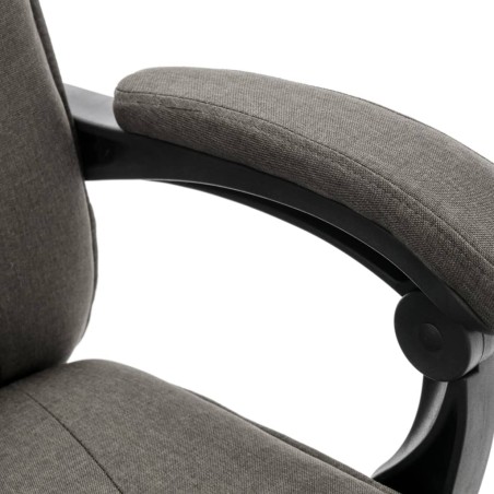 Chaise de bureau de massage Gris Tissu