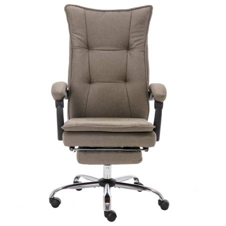 Chaise de bureau de massage Taupe Tissu