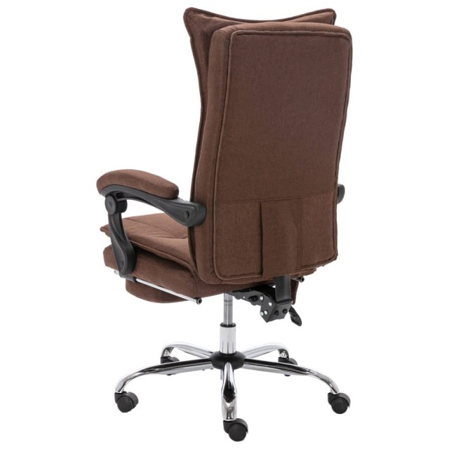 Chaise de bureau de massage Marron Tissu