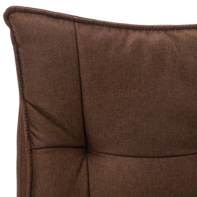 Chaise de bureau de massage Marron Tissu