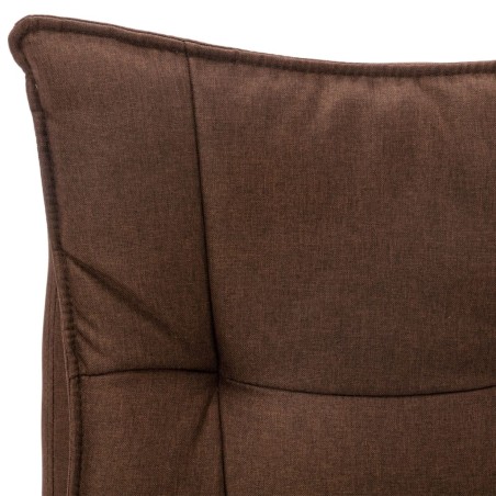 Chaise de bureau de massage Marron Tissu