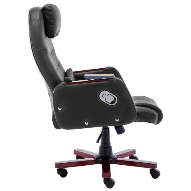 Chaise de bureau de massage Noir Similicuir