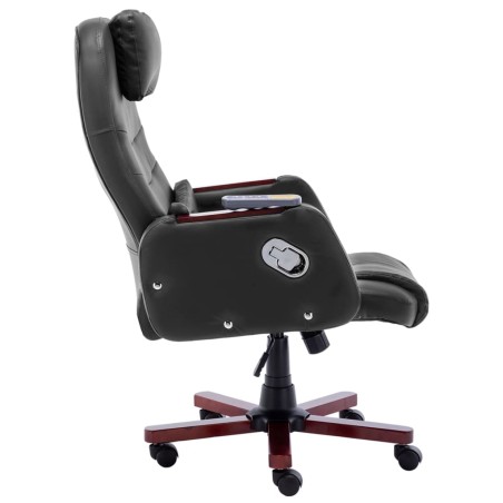 Chaise de bureau de massage Noir Similicuir