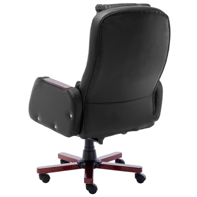 Chaise de bureau de massage Noir Similicuir