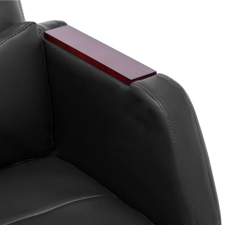 Chaise de bureau de massage Noir Similicuir