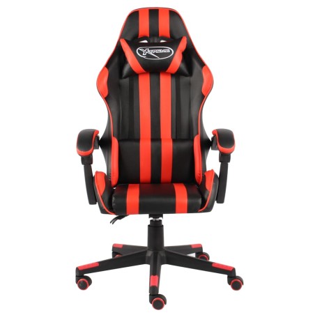 Fauteuil de jeux vidéo Noir et rouge Similicuir