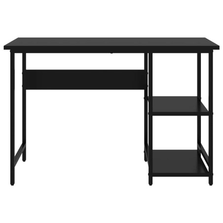 Bureau d'ordinateur Noir 105x50x72 cm MDF et métal