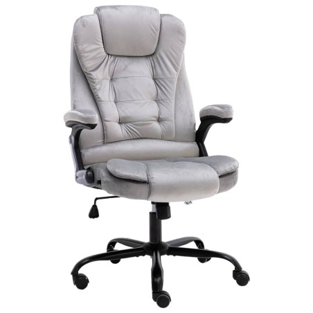Chaise de bureau Gris clair Velours