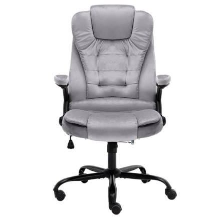 Chaise de bureau Gris clair Velours 2
