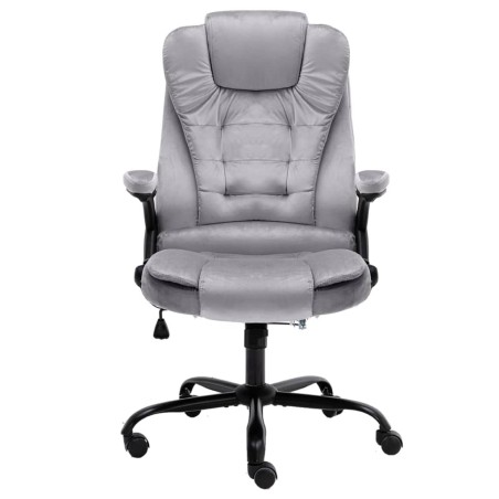 Chaise de bureau Gris clair Velours