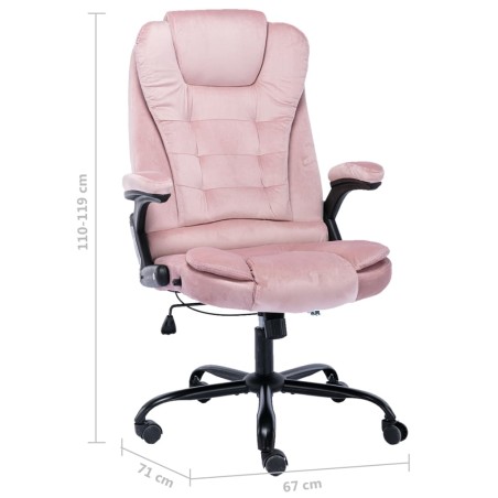 Chaise de bureau Rose Velours