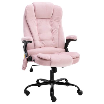 Chaise de bureau de massage Rose Velours