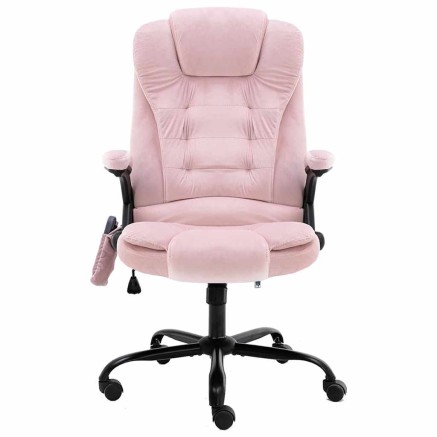 Chaise de bureau de massage Rose Velours 2