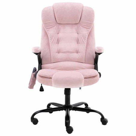 Chaise de bureau de massage Rose Velours