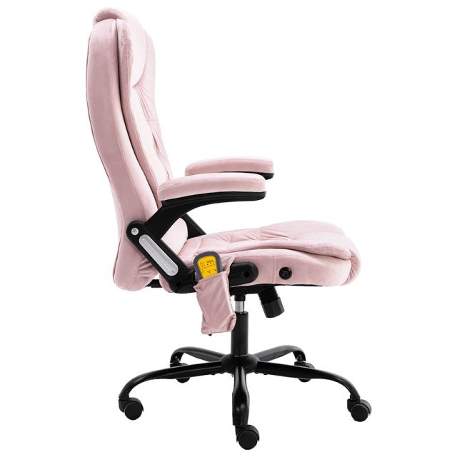 Chaise de bureau de massage Rose Velours