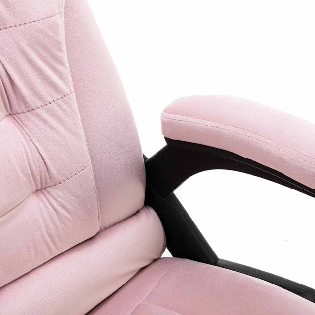 Chaise de bureau de massage Rose Velours