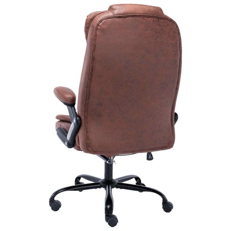 Chaise de bureau de massage marron clair similicuir daim