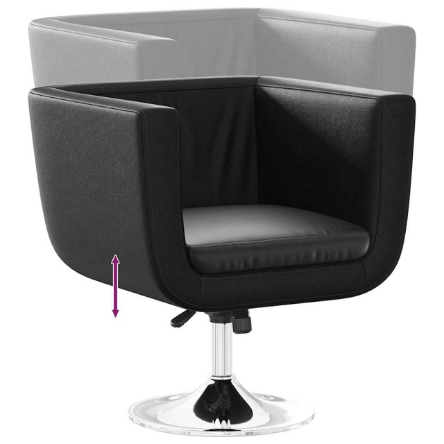 Chaise de bar Noir Similicuir