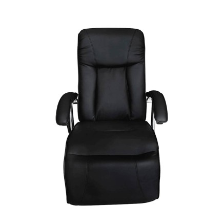Fauteuil de massage Noir Similicuir 2