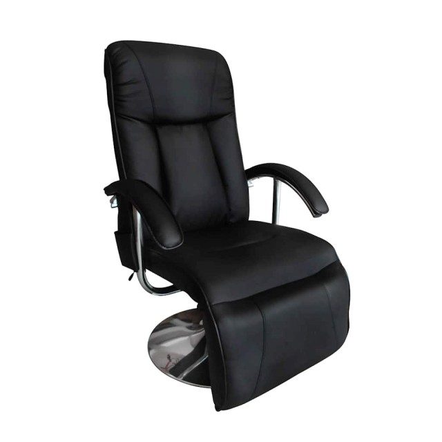Fauteuil de massage Noir Similicuir