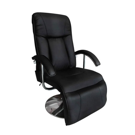 Fauteuil de massage Noir Similicuir
