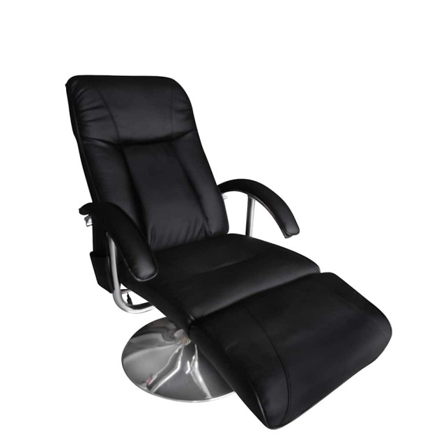 Fauteuil de massage Noir Similicuir