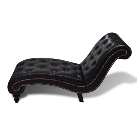 Chaise longue Marron Similicuir