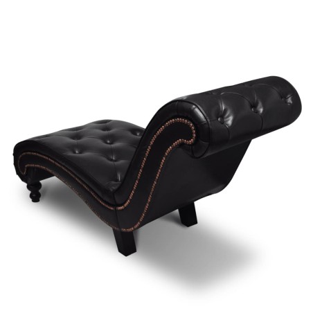 Chaise longue Marron Similicuir