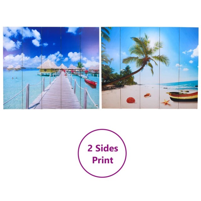 Cloison de séparation pliable 200 x 170 cm Plage