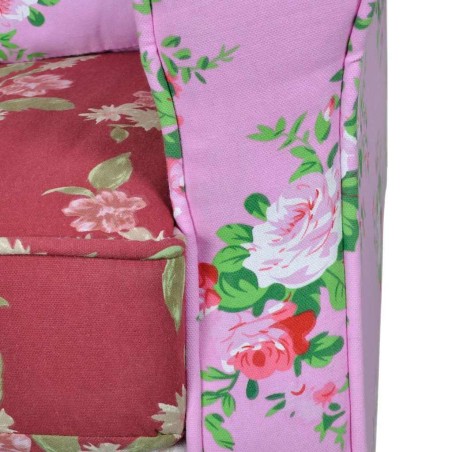 Fauteuil avec design de patchwork Tissu