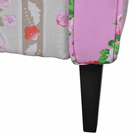 Fauteuil avec design de patchwork Tissu