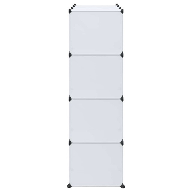 Armoire modulaire 9 compartiments 109x36,5x143 cm blanc