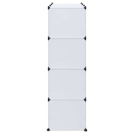 Armoire modulaire 9 compartiments 109x36,5x143 cm blanc